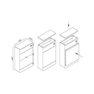 Scudo Rossini Back to Wall WC Unit - Image 2