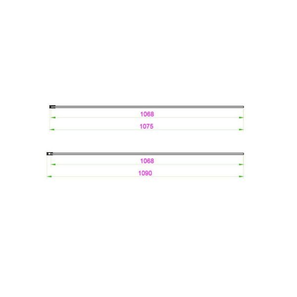 Scudo S8 Wetroom Panel - 8mm Fluted Glass - Image 6