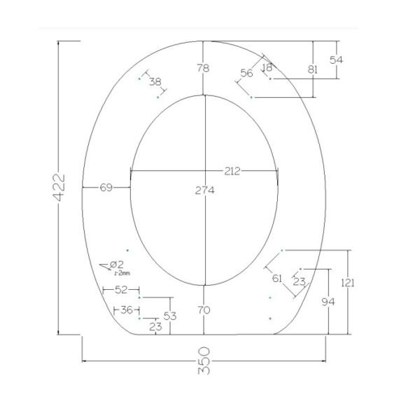 Kartell Astley Soft Close Toilet Seat - Image 2