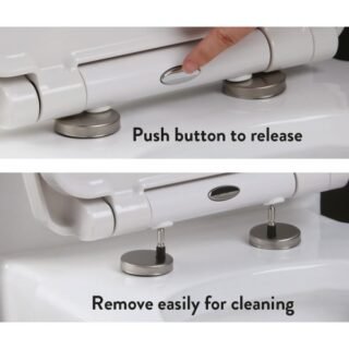 Scudo Universal Soft Close Seat - Gloss White - Image 4