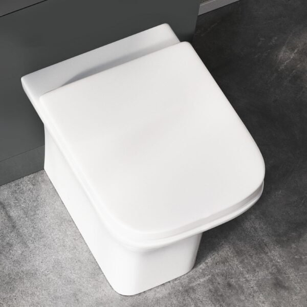 Scudo Porto Wrap Over Toilet Seat - White - Image 3