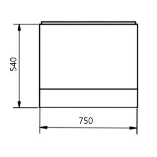 Kartell Standard Bath End Panel - Gloss White - Image 2