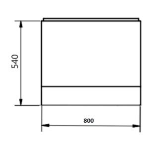 Kartell Standard Bath End Panel - Gloss White - Image 3