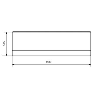 Kartell Standard Bath Front Panel - Gloss White - Image 3