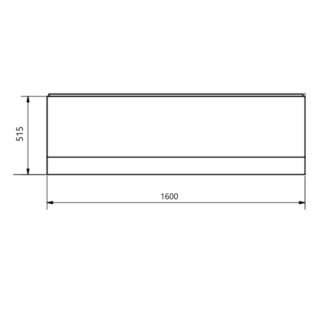 Kartell Standard Bath Front Panel - Gloss White - Image 4