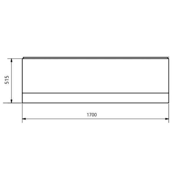 Kartell Standard Bath Front Panel - Gloss White - Image 5