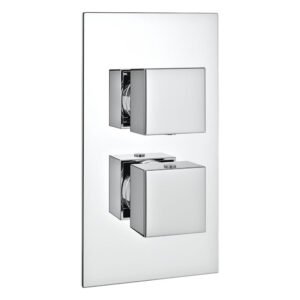 Kartell Pure 2 Outlet 2 Handle Thermostatic Concealed Shower Valve With Diverter - Chrome