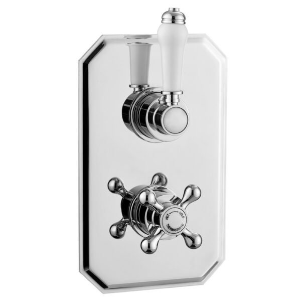 Kartell Viktory 1 Outlet 2 Handle Thermostatic Concealed Shower Valve - Chrome