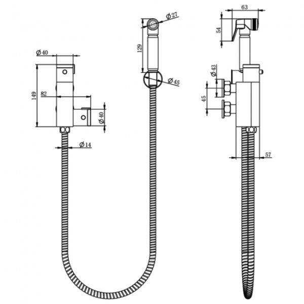 Kartell Douche Spray Kit With Thermostatic Mixing Valve And Spray Head - Image 2