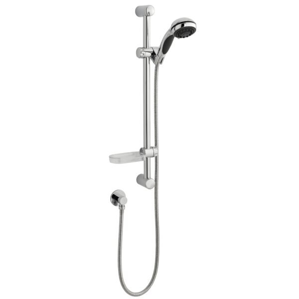 Kartell Flow Adjustable Slide Rail Kit With Soap Tray - Chrome
