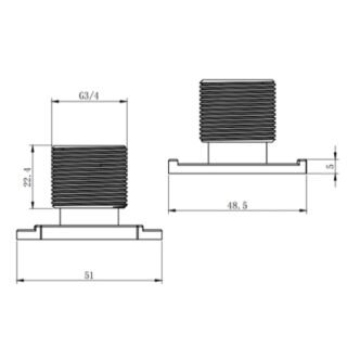 Kartell Fast Fix Bracket For Bar Showers - Image 2