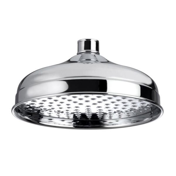 Kartell Traditional Stainless Round Shower Head - 200mm x 200mm - Chrome