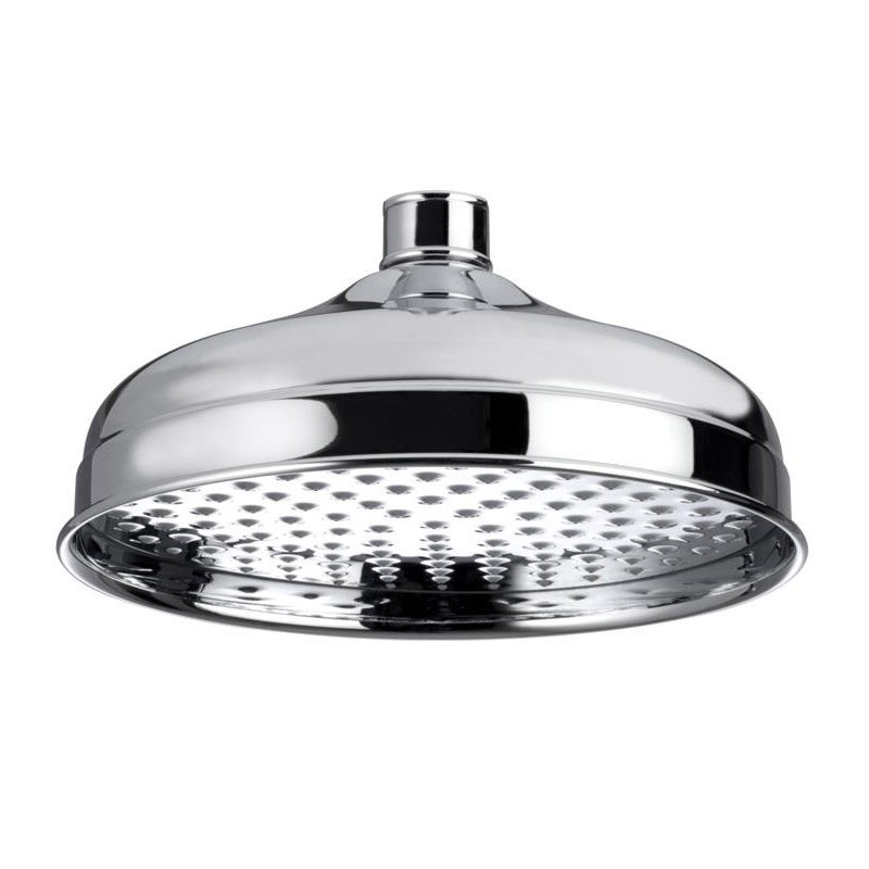 Kartell Traditional Stainless Round Shower Head - 200mm x 200mm - Chrome