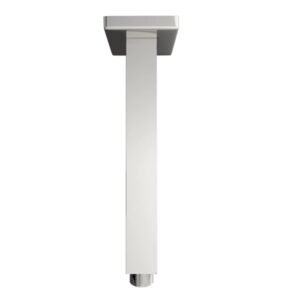 Kartell Square Ceiling Mounted Shower Arm - 240mm Long - Chrome
