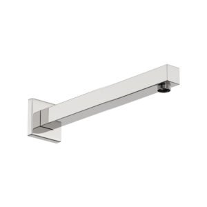 Kartell Square Wall Mounted Shower Arm - 440mm Long - Chrome