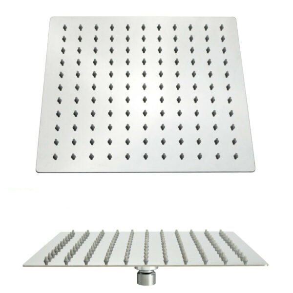 Kartell Square Wall Mounted Shower Head - Chrome