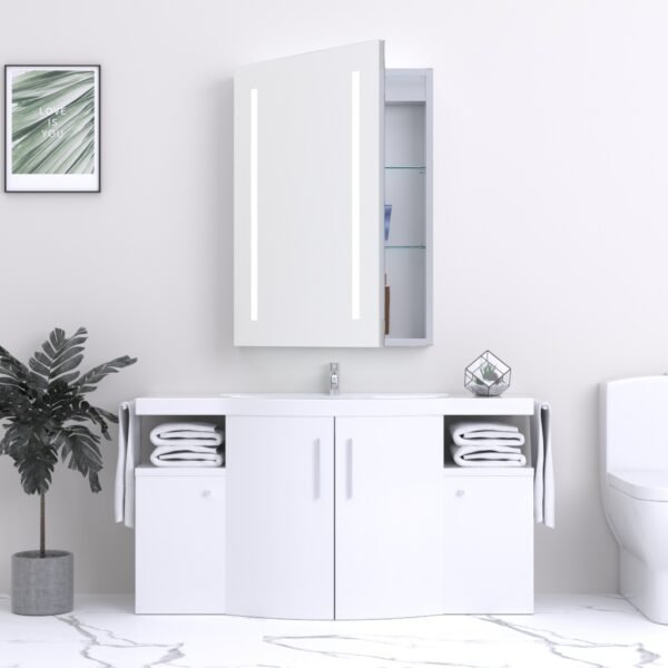 Kartell Spectrum 1 Door Non Illuminated Mirror Cabinet - 700mm x 500mm