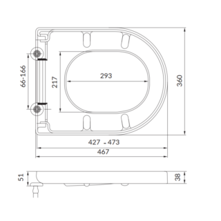 Scudo Spa Rimless Wall Hung Toilet With Soft Close Seat - White - Image 3