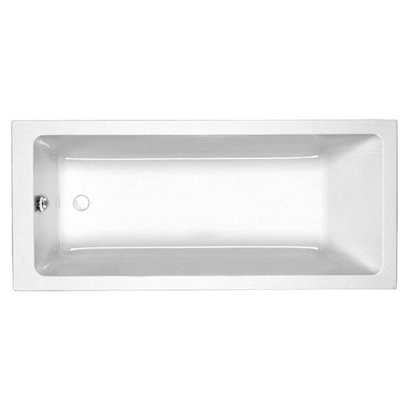 Kartell Spirit Single Ended Bath With Legs - No TH - Gloss White