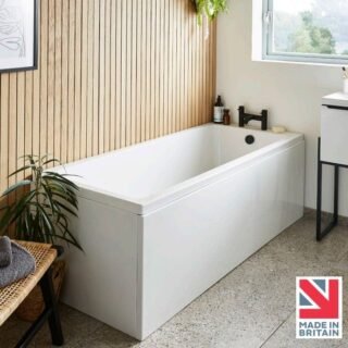 Kartell Spirit Double Ended Bath With Legs - No TH - Gloss White - Image 2