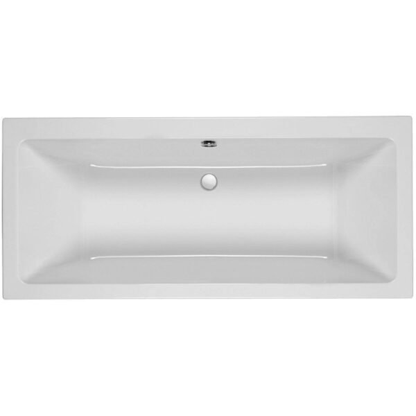 Kartell Spirit Double Ended Bath With Legs - No TH - Gloss White