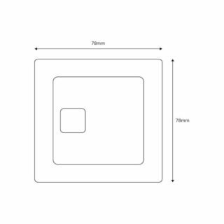 Scudo Square Dual Flush Button - Image 2