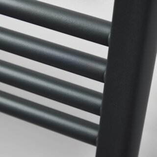 Scudo Strive Straight Heated Towel Rail - Carbon Anthracite - Image 4