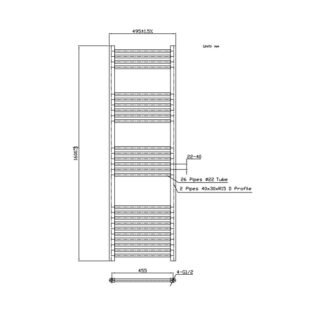 Kartell Round Straight Vertical Heated Towel Rail - Chrome - Image 16