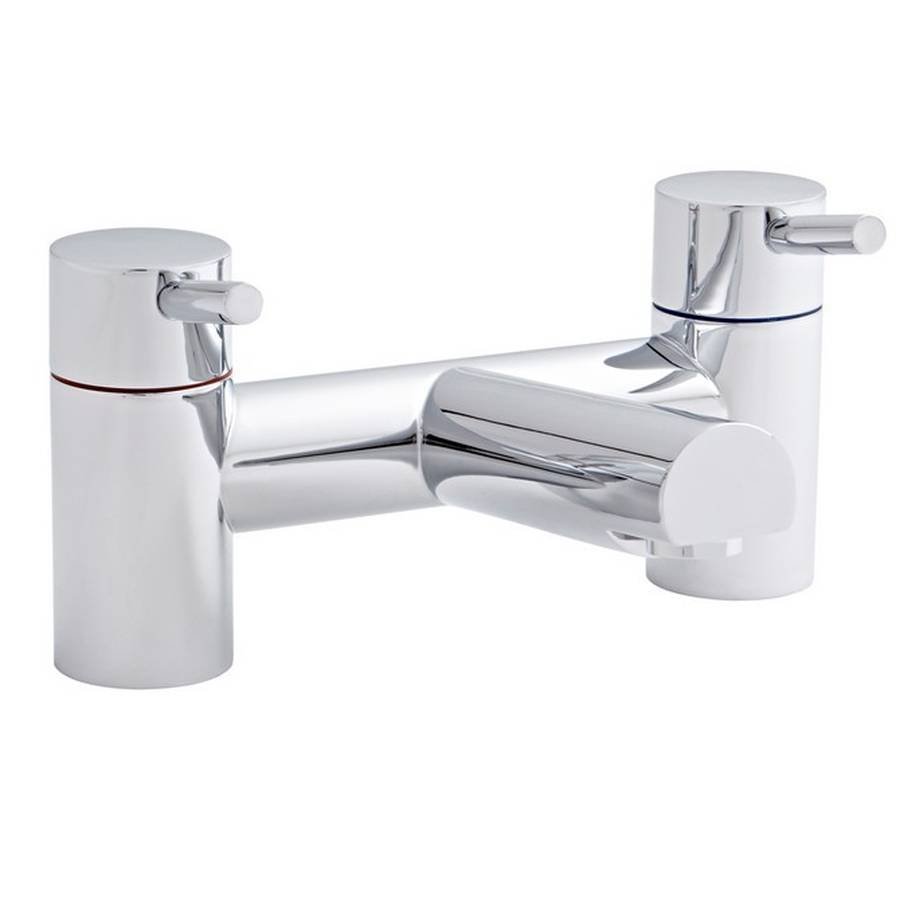 Kartell Plan Deck Mounted Bath Filler Tap - Chrome