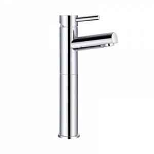 Kartell Plan Deck Mounted Tall Mono Basin Mixer Tap - Chrome
