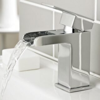 Kartell Phase Mono Basin Mixer Tap Click Waste - Chrome - Image 2