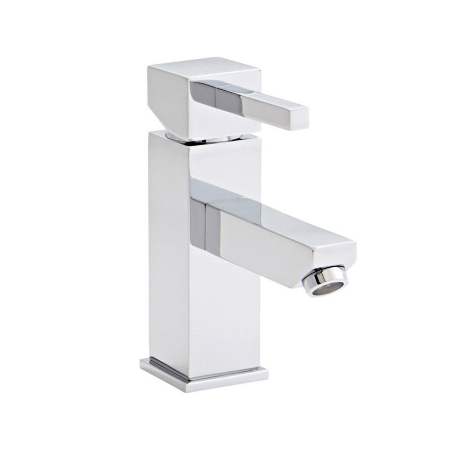 Kartell Pure Deck Mounted Mono Basin Mixer Tap With Click Waste - Chrome