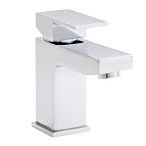 Kartell Element Deck Mounted Mono Basin Mixer Tap Click Waste - Chrome