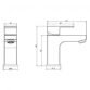 Kartell Element Deck Mounted Mono Basin Mixer Tap Click Waste - Chrome - Image 2