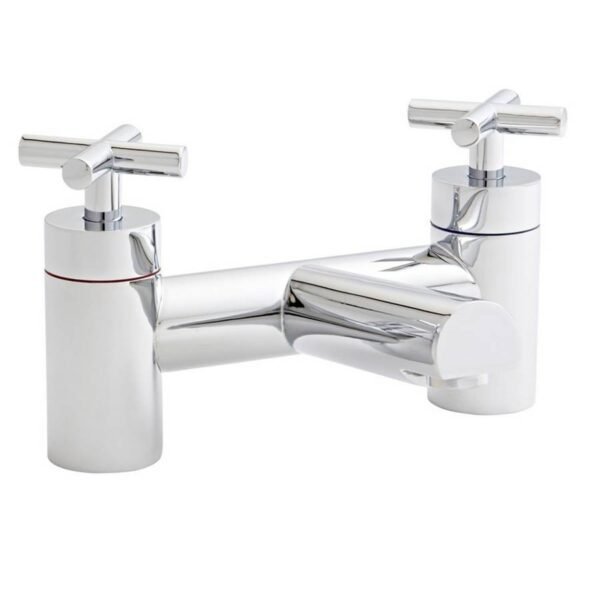 Kartell Times Deck Mounted Bath Filler Tap - Chrome