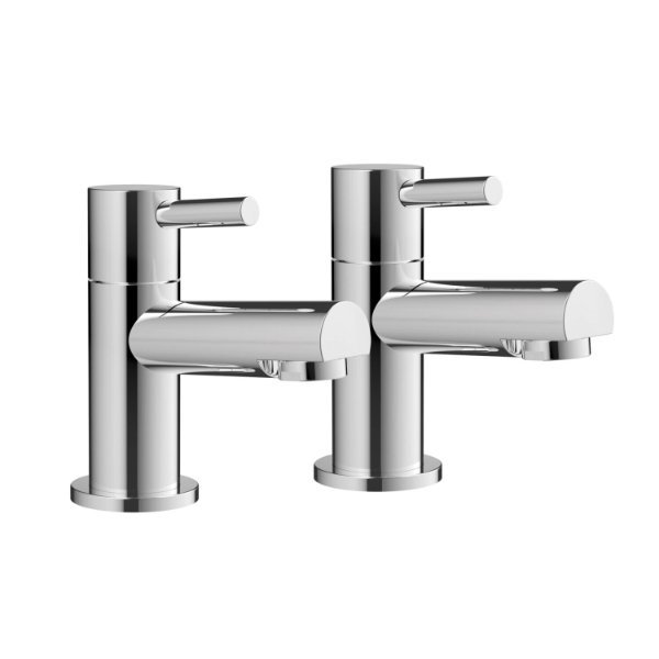 Scudo Premier Basin Taps - Chrome