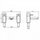 Kartell Mode Deck Mounted Bath Filler Tap - Chrome - Image 2