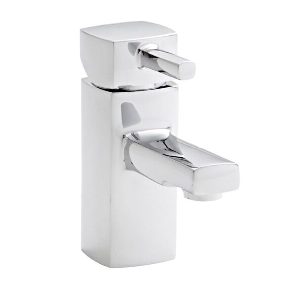 Kartell Mode Deck Mounted Mini Mono Basin Mixer Tap With Click Waste - Chrome