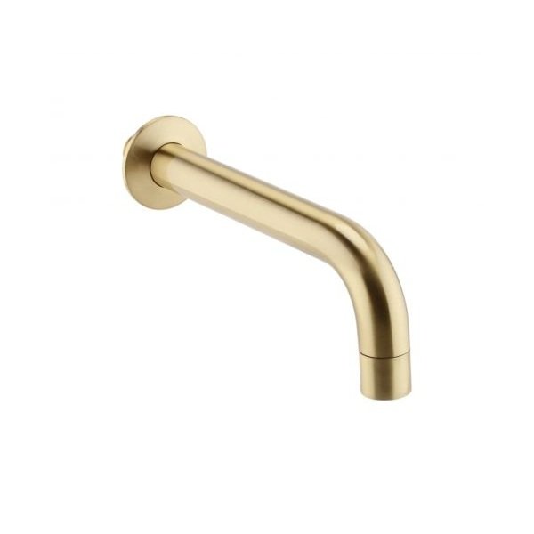 Kartell Ottone Wall Mounted Bath Spout - Brushed Brass
