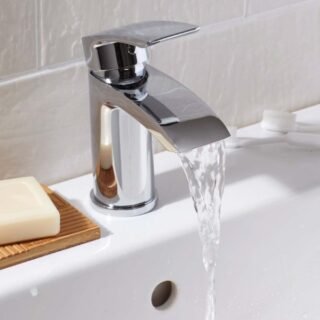 Scudo Belini Mono Basin Mixer Tap With Push Waste - Image 3