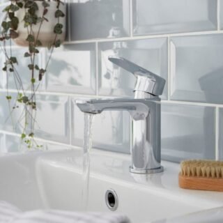 Kartell Mirage Deck Mounted Mono Basin Mixer Tap - Chrome - Image 2
