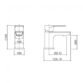 Kartell Mirage Deck Mounted Mini Mono Basin Mixer Tap - Chrome - Image 3