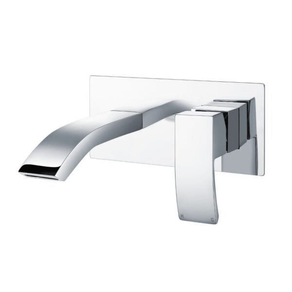 Scudo Descent Wall Mounted Basin Mixer Tap