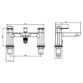 Kartell Visage Deck Mounted Bath Shower Mixer Tap With Hose And Handset - Chrome - Image 2