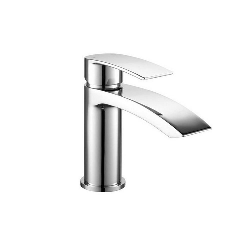 Kartell Curve Deck Mounted Mono Basin Mixer Tap - Chrome