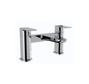 Kartell Kolt Nero Deck Mounted Bath Filler Tap - Chrome