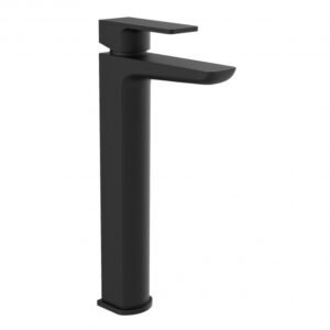 Kartell Kolt Deck Mounted Mono Tall Basin Mixer Tap - Matt Black