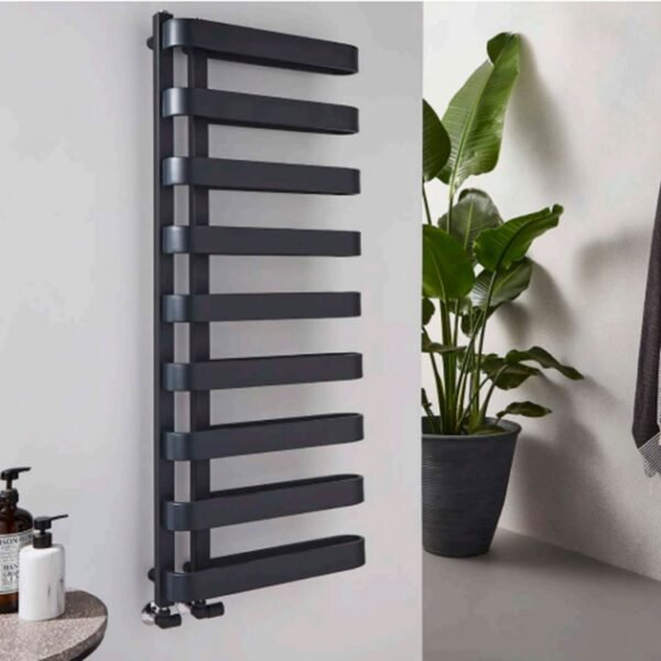 Kartell Texas Vertical Heated Towel Rail - Anthracite - Image 3