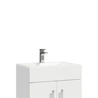 Scudo Thin Vanity Basin - 1 Tap Hole - Gloss White - Image 3