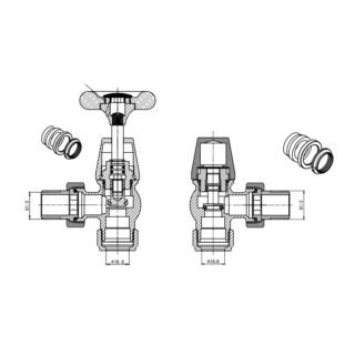 Kartell Traditional Radiator Valve - Image 2